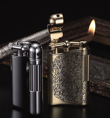 Sarome Flint Lighter for Pipe PSD12-11 / Antique brass arabesque