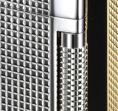 Sarome Flint Lighter SD7-10 Gold lattice diamond cut