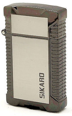 Sikaro Mechformers Twin Torch Lighter 06-05-202 Shiny black nickel / shiny white