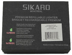Sikaro Raptor Twin Torch Lighter 06-05-303 Shiny titanium