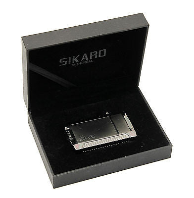 Sikaro Mechformers Twin Torch Lighter 06-05-201 Shiny White Nickel