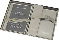 Legendex Elegance Metal Cigarette / Mini Cigar Case Built-In Turbo Windproof Lighter 06-30-104 Lines / Gunmetal