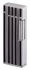 Sarome SD9-32 Flint Lighter Silver / Black line diamond cut