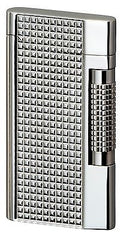 Sarome Flint Lighter SD7-09 Silver lattice diamond cut