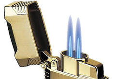 Sikaro Mechformers Twin Torch Lighter 06-05-202 Shiny black nickel / shiny white