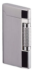 Sarome Flint Lighter SD7-16 Silver Satin / Black