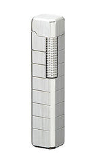 Sarome Flint Pipe Lighter PSD36-01 Silver hairline/diamond cut