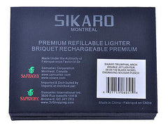 Sikaro Mechformers Twin Torch Lighter 06-05-201 Shiny White Nickel
