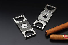 Sarome Metal Cigar Cutter EXCT1-01 Silver hairline