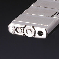 Sarome Flint Cigarette Lighter w/Double roller SD40-02 Black nickel hairline