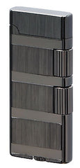 Sarome Flint Cigarette Lighter w/Double roller SD40-05 Silver hairline
