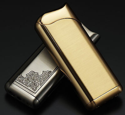 Sarome JB19-04 Turbo Windproof Lighter - Antique Brass Arabesque