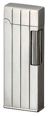 Sarome SD9-24 Flint Lighter Silver satin vertical diamond cut