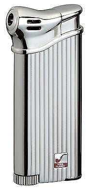 Sarome Piezo Pipe Lighter w/stable flame system PSP3-11 Silver 2-side vertical