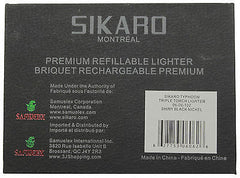 Sikaro Typhoon Triple Torch Lighter w/cigar punch 06-06-102