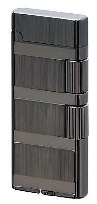 Sarome Flint Cigarette Lighter w/Double roller SD40-02 Black nickel hairline