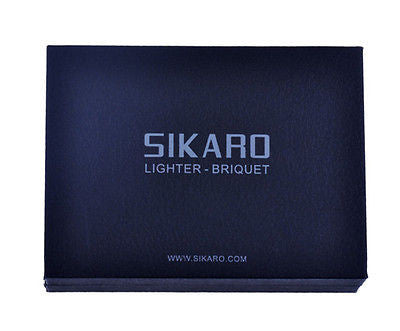 Sikaro Triumphal Arch Twin Torch Lighter Gunmetal (Black Nickel) Engraving w/cigar punch 06-05-102