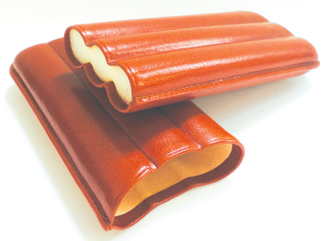 BigBen genuine leather cigar case 3 corona cognac 640.095.350