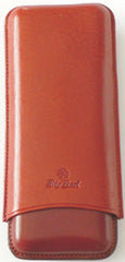 BigBen genuine leather cigar case 3 corona 150 mm tan-tob 656.450.355
