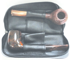 BigBen genuine leather pouch for 2 pipes & tobacco combination 743.221.210