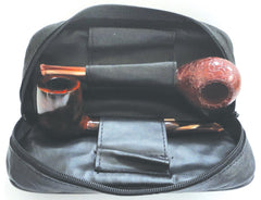 BigBen genuine leather pouch for 2 pipes & tobacco combination 745.099.600