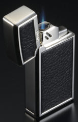 Sarome Torch  Cigar Lighter w/ Cigar Punch BM15A-02 Silver / Carbon fiber