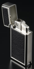 Sarome Torch  Cigar Lighter w/ Cigar Punch BM15A-02 Silver / Carbon fiber