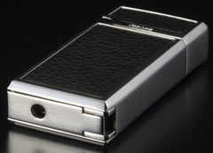 Sarome Torch  Cigar Lighter w/ Cigar Punch BM15A-02 Silver / Carbon fiber