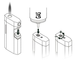 Sarome Torch Lighter BM5-01 Chrome Satin