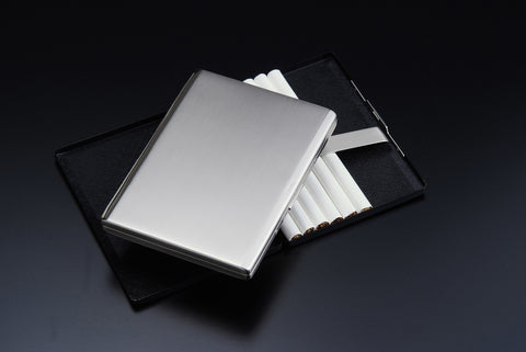 Sarome Metal Cigarette Case EXCC5-02 Black nickel satin