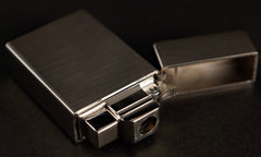 Sarome Mini Triple Torch  Cigar Cigarette Lighter BM15B-06 Silver hairline