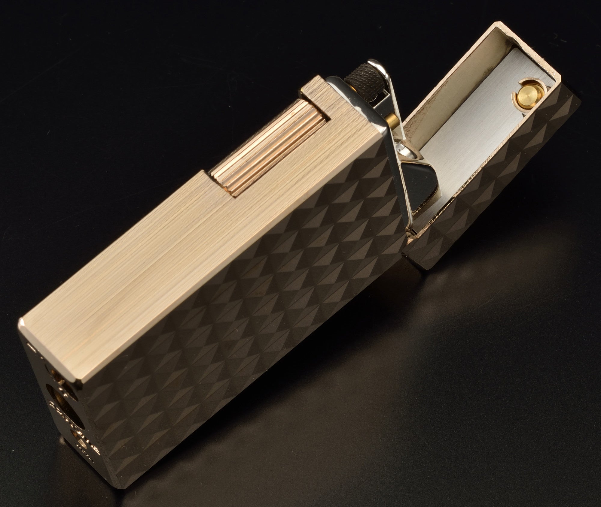 Sarome Flint Cigarette Lighter Sterling Silver / 5-side arabesque SD1-55