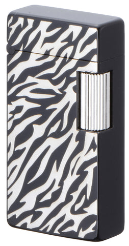 Sarome Flint Cigarette Lighter SD1-58 Black zebra pattern