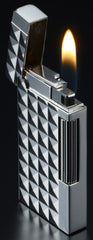 Sarome Flint Cigarette Cigar Lighter SD6A-08 Gun metal / Diamond head