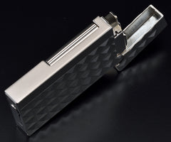 Sarome Flint Cigarette Cigar Lighter SD6A-09 Gun metal / Cubical diamond cut