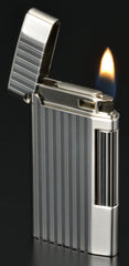 Sarome Flint Lighter SD7-17 Silver half matt/ Stripe