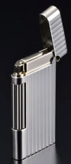 Sarome Flint Lighter SD7-17 Silver half matt/ Stripe