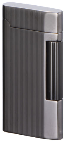 Sarome Flint Lighter SD7-18 Gun metal half matt/  Stripe