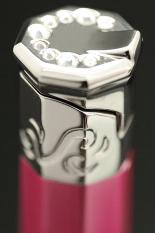 Sarome Piezo Electronic Lighter SK150-03 Silver / Pink