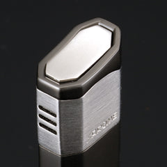 Sarome SK51-01 Piezo Electronic Lighter Silver Super Satin