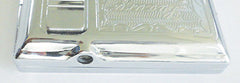 Legendex Elegance Metal Cigarette / Mini Cigar Case Built-In Turbo Windproof Lighter 06-30-103 Windows / White Nickel (Silver)