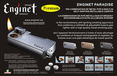 Enginet Paradise Combination of Pipe Built-In Lighter 06-40-103 Gunmetal