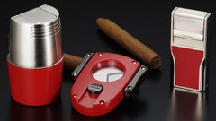 Sarome Flat Triple Torch  Cigar Cigarette TABLE Lighter  T3BM1-01 Silver/ Black