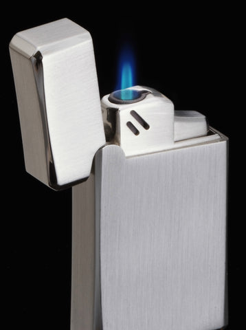 Sarome Torch  Cigar Cigarette Lighter BM15-05 Silver barrel finish / Silver satin
