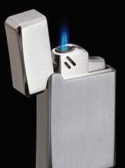 Sarome Torch  Cigar Cigarette Lighter BM15-05 Silver barrel finish / Silver satin